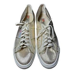 Superga Made in Italy Women's Gold Sneakers Size 41
